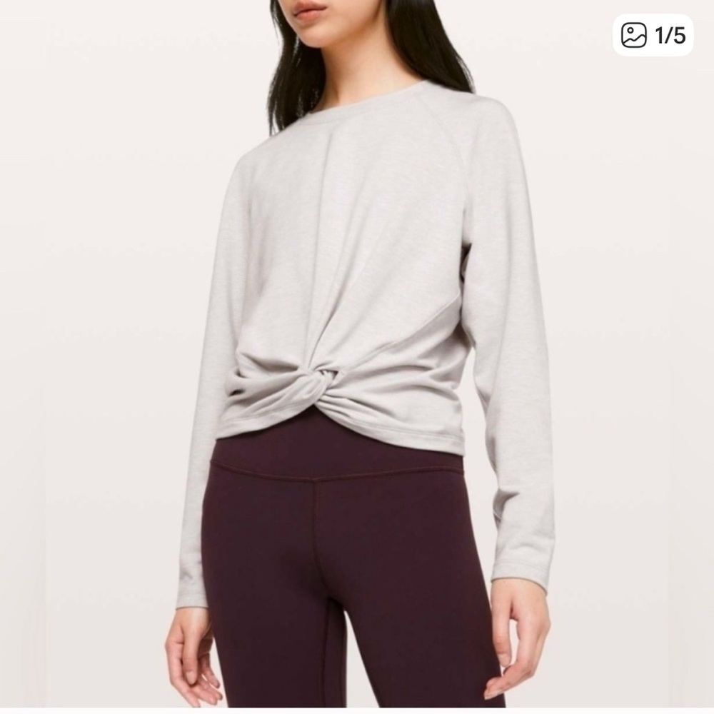 Lululemon Tuck and Gather Sweatshirt, Like New, Worn Once